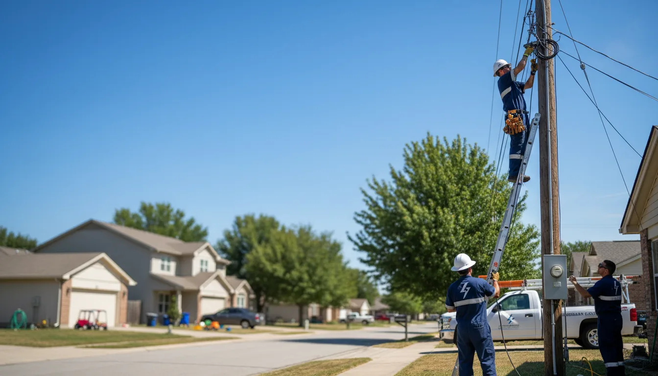 Residential electrician providing installation services in Wykoff, MN